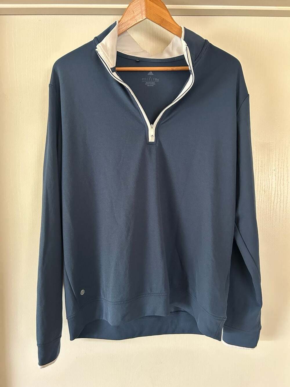 Adidas Men's Size L Quarter-Zip Pullover Performance Top